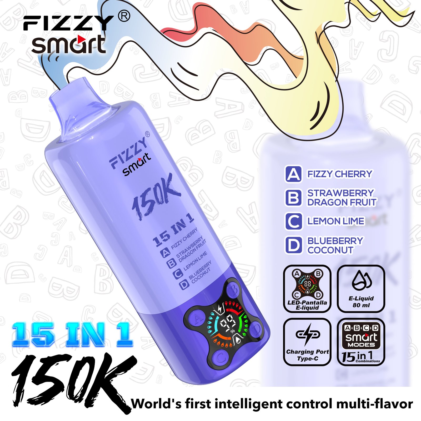 SMART 15IN1-150000 PUFFS Vape - Image 13
